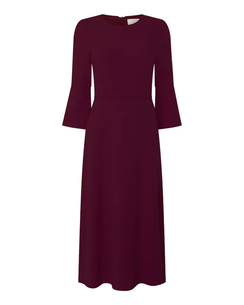 JANE Atelier Riley flared-sleeve midi dress - Rot Rot