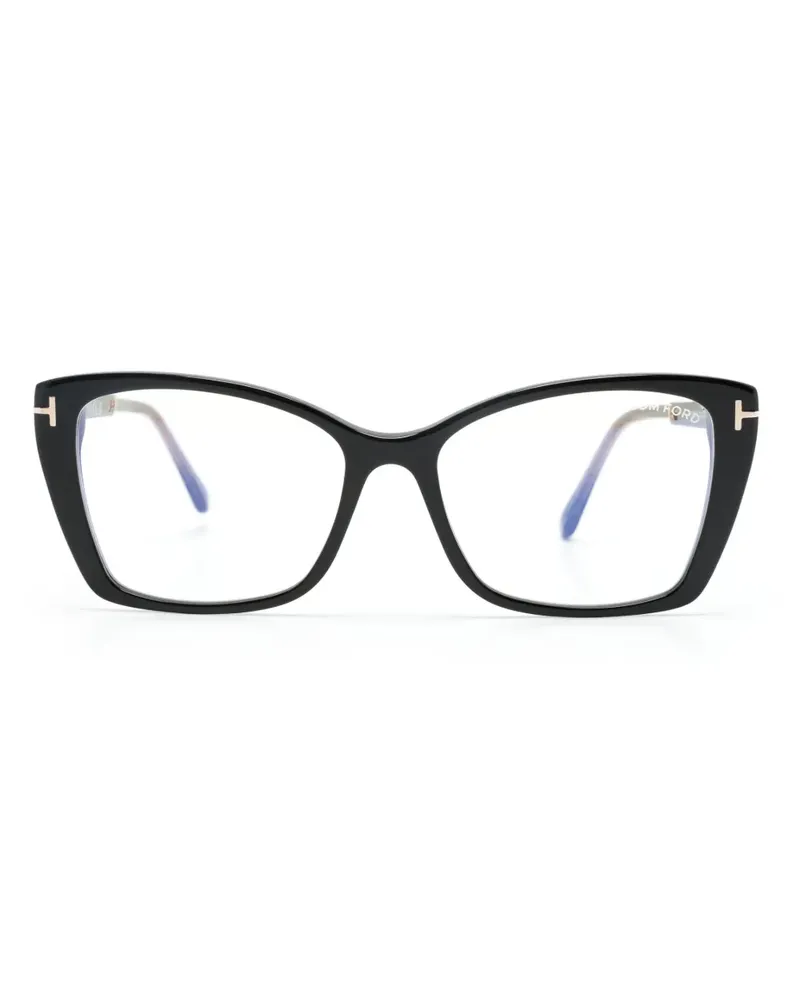 Tom Ford Brille mit Cat-Eye-Gestell - Schwarz Schwarz