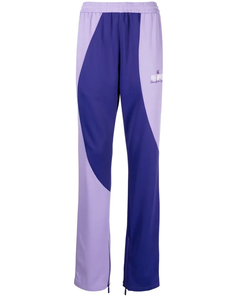 OFF-WHITE Jogginghose in Colour-Block-Optik - Violett Violett