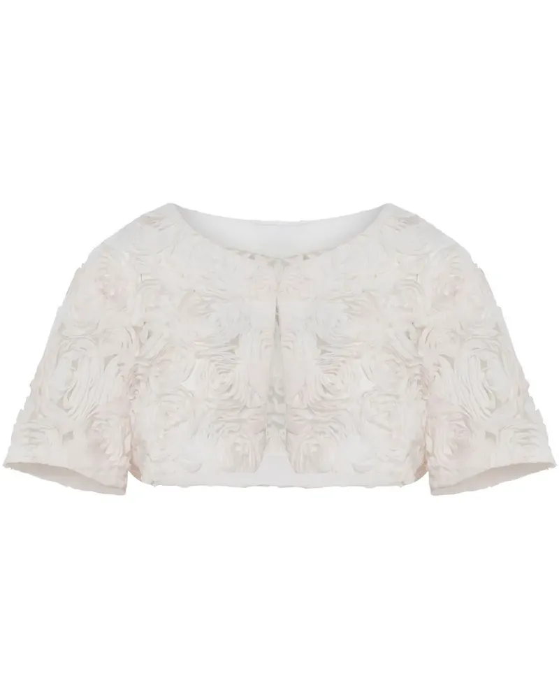 UNREAL FUR Jacke mit Rosenapplikation - Weiß Weiß