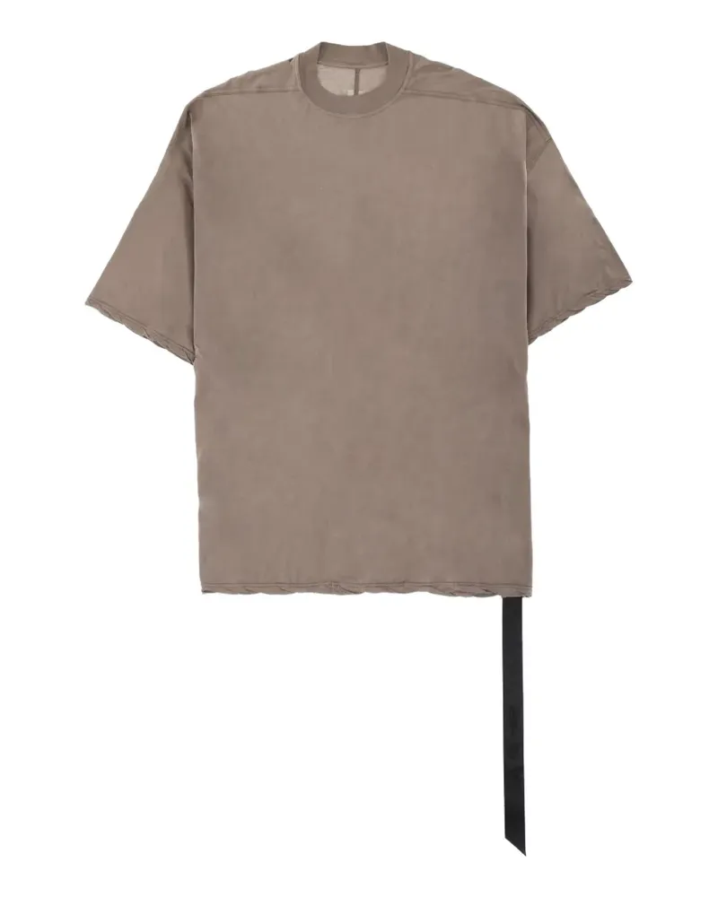 DRKSHDW by Rick Owens Kurzärmeliges T-Shirt mit offenem Saum - Nude Nude