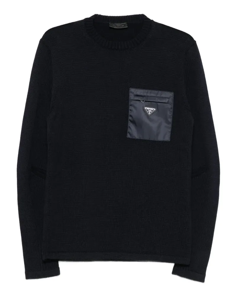 Prada Klassischer Pullover - Blau Blau