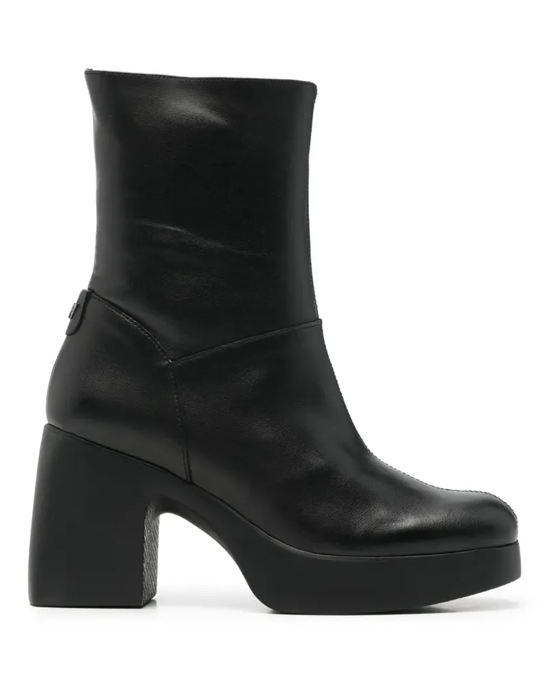 Wonders Lady 101 Stiefeletten mit Plateau - Schwarz Schwarz