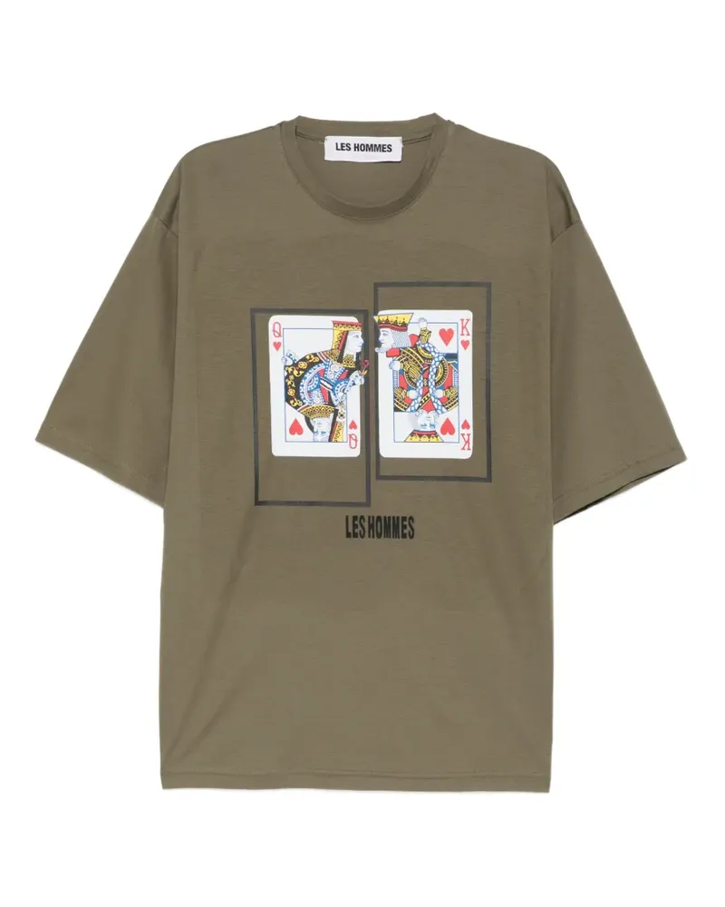 Les Hommes printed T-shirt - Grün Grün