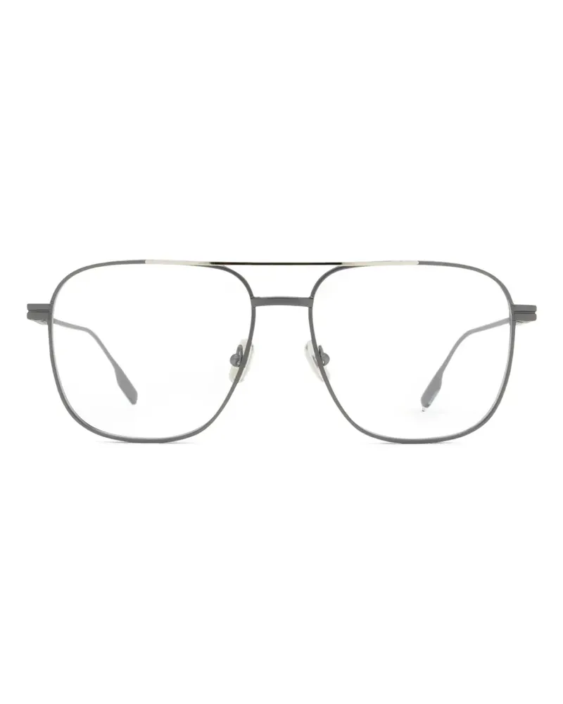 Ermenegildo Zegna Brille mit eckigem Gestell - Schwarz Schwarz