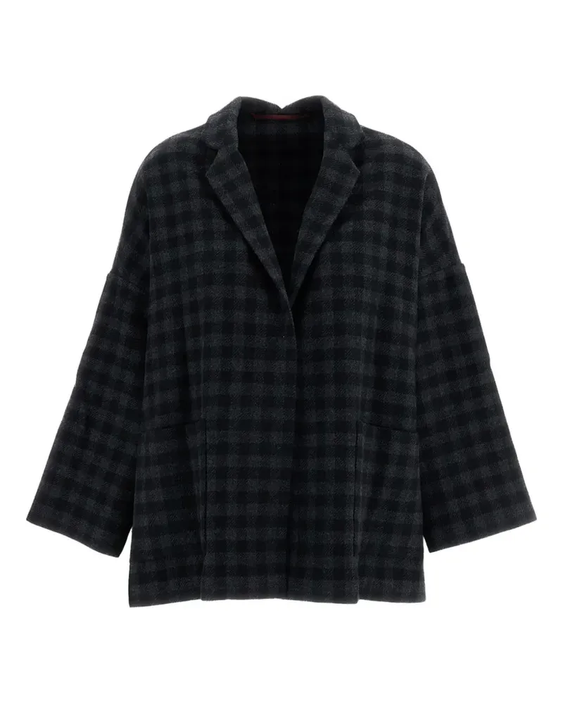 Daniela Gregis Gladiolo check wool jacket - Grau Grau