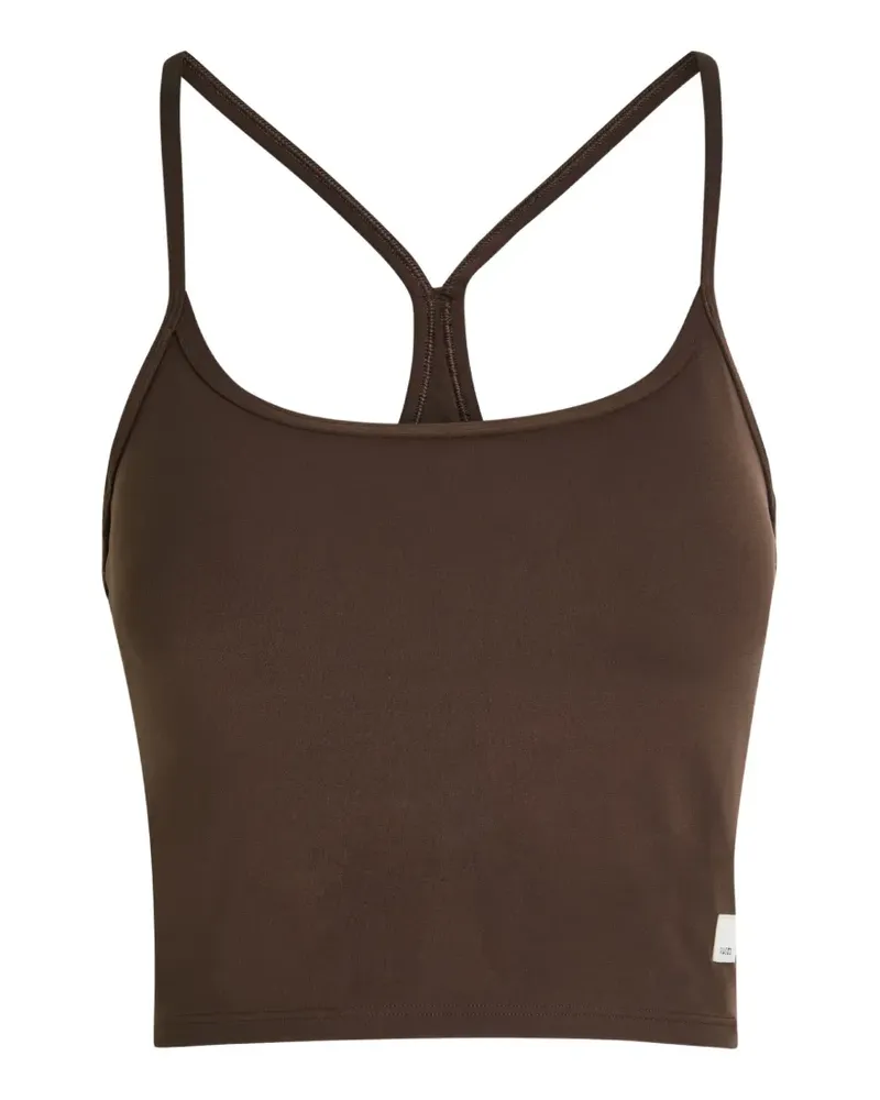 vuori AllTheFeels™ racerback cropped tank top - Braun Braun