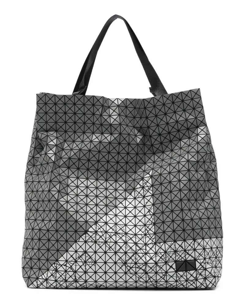 Issey Miyake Cart S Autobahn Tote Bag mit geometrischen Einsätzen - Grau Grau