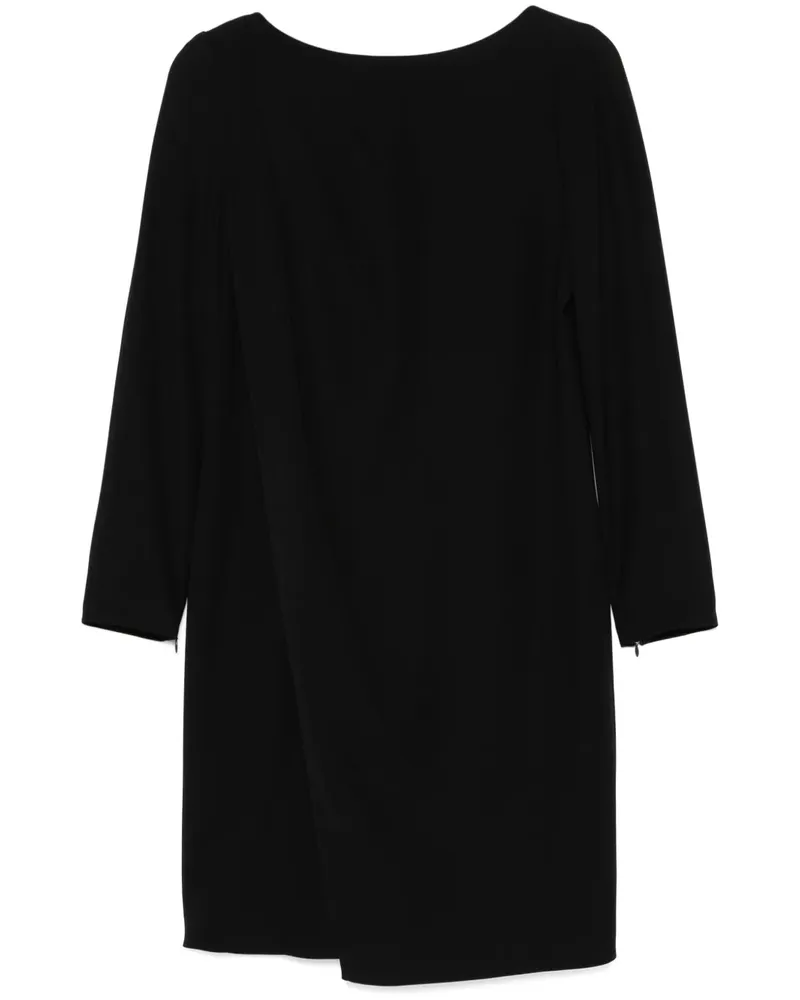 Emporio Armani Minikleid mit Falten - Schwarz Schwarz
