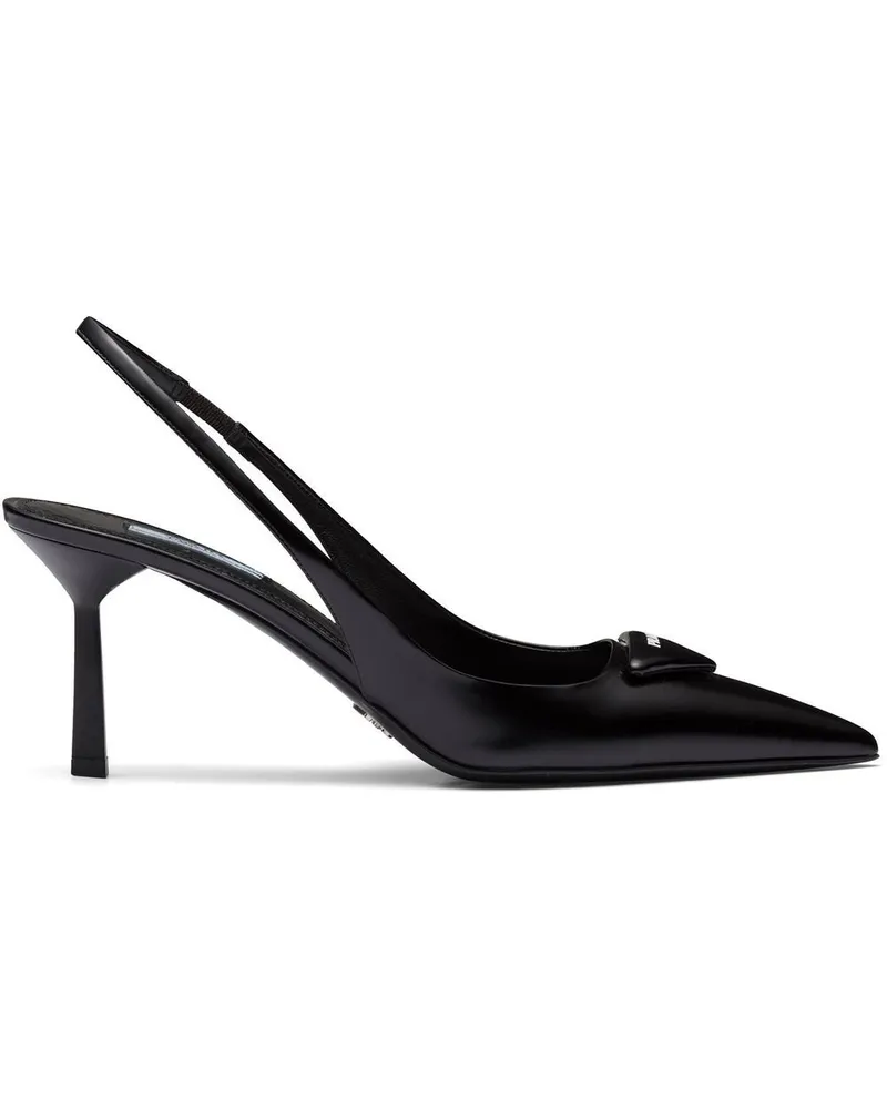 Prada Slingback-Pumps Schwarz