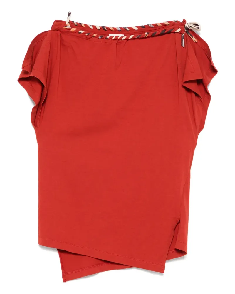Isabel Marant Drapiertes T-Shirt - Rot Rot