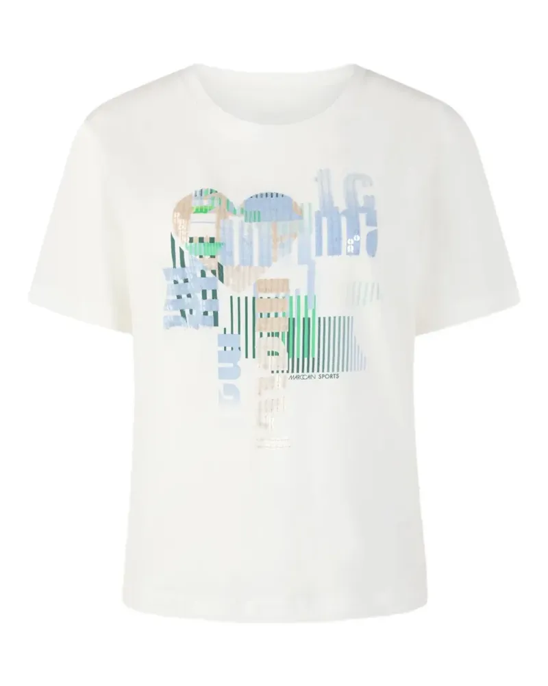 Marc Cain graphic print T-shirt - Weiß Weiß