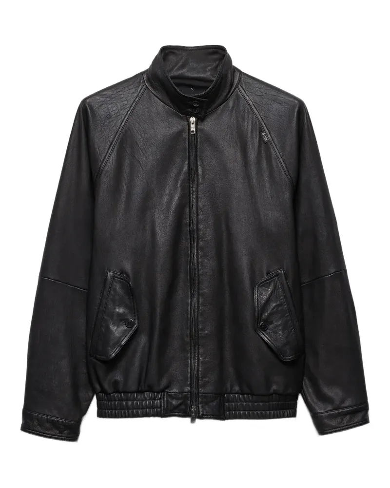 Prada nappa leather blouson jacket - Schwarz Schwarz