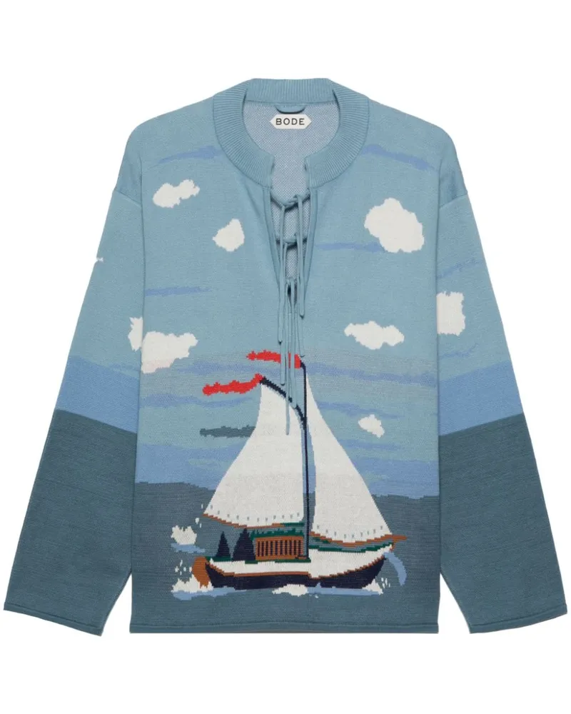BODE Pinafore Pullover - Blau Blau
