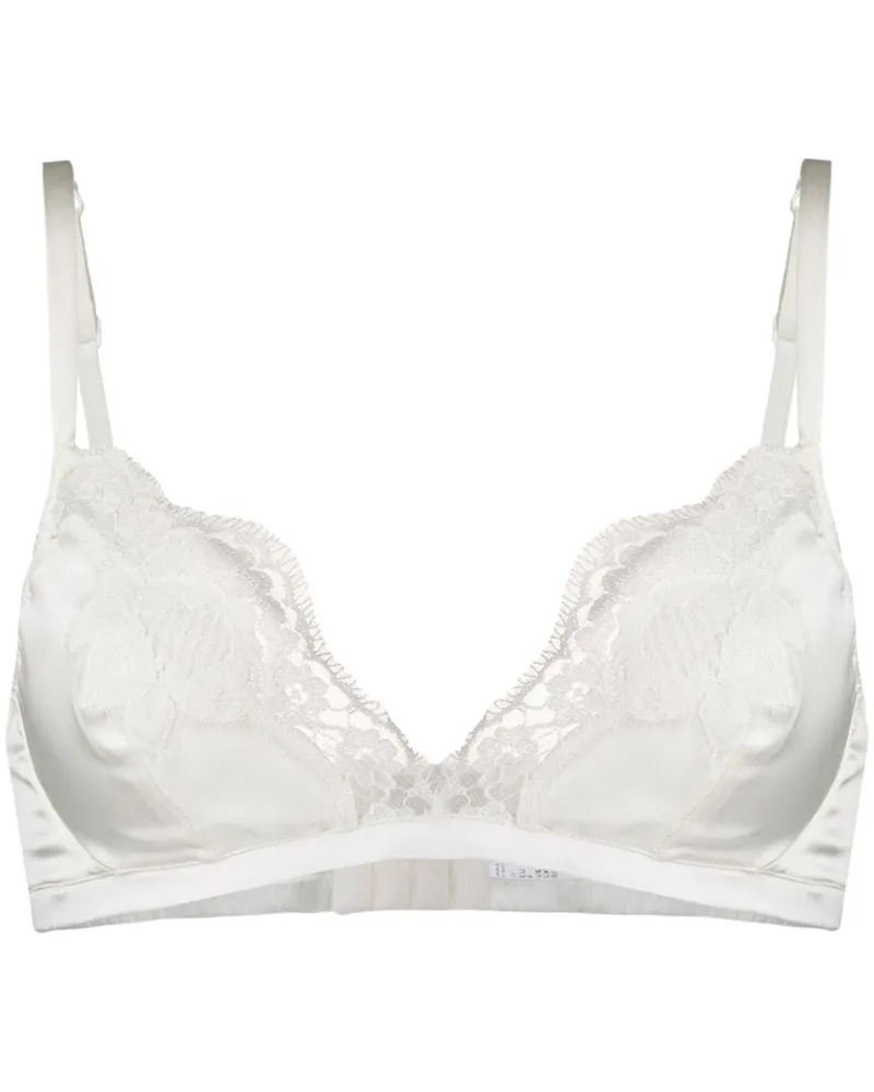 Dolce & Gabbana BH mit Spitzeneinsatz - Weiß Weiß