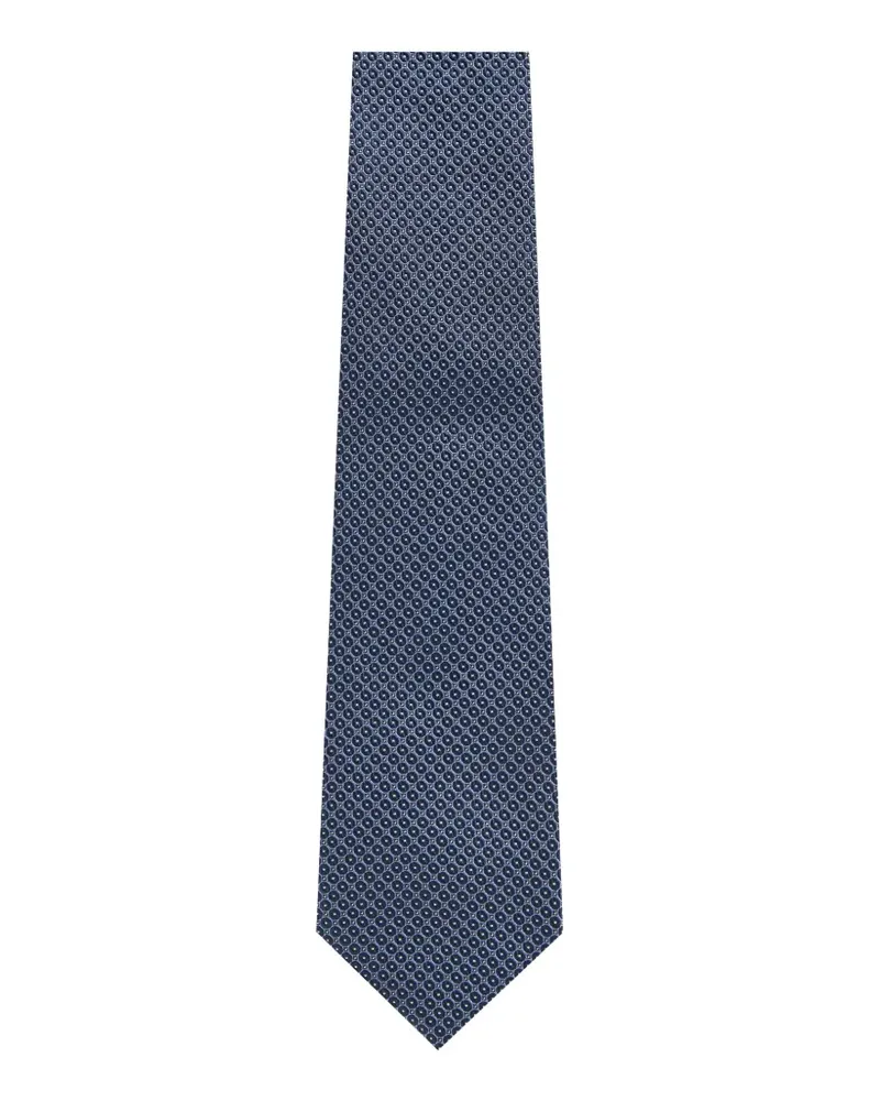 Corneliani Gemusterte Krawatte - Blau Blau