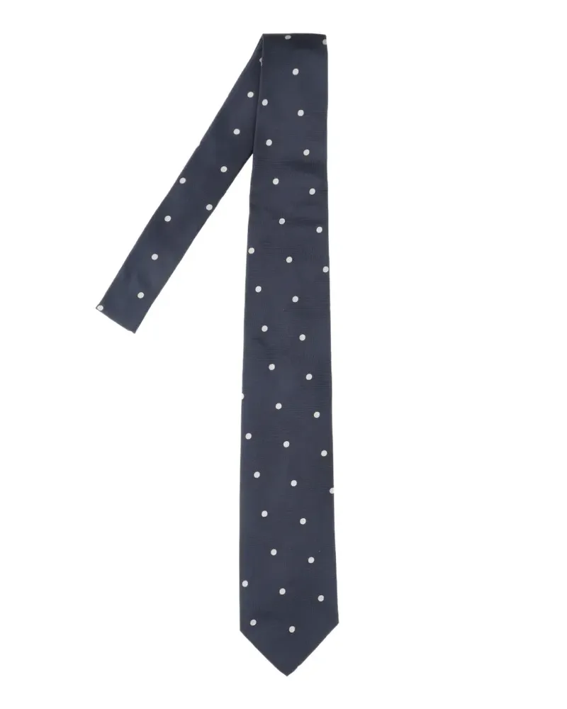 LARDINI Krawatte mit Polka Dots - Blau Blau