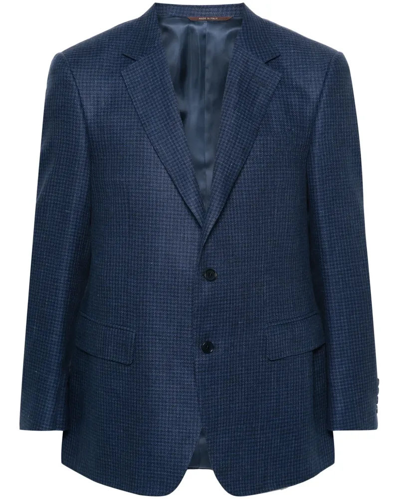 Canali Sakko mit Hahnentrittmuster - Blau Blau