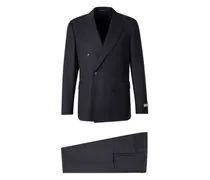 Doppelreihiger Anzug mit Nadelstreifen - Blau