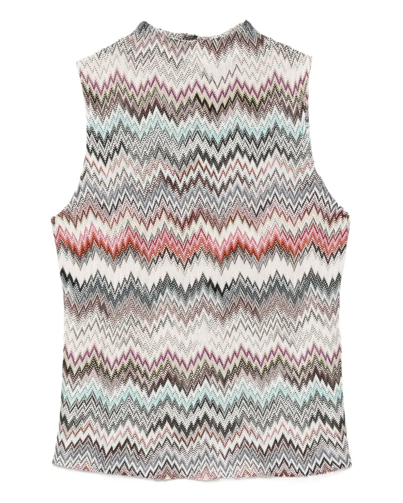 Missoni Tanktop mit Zickzack-Strickmuster - Nude Nude