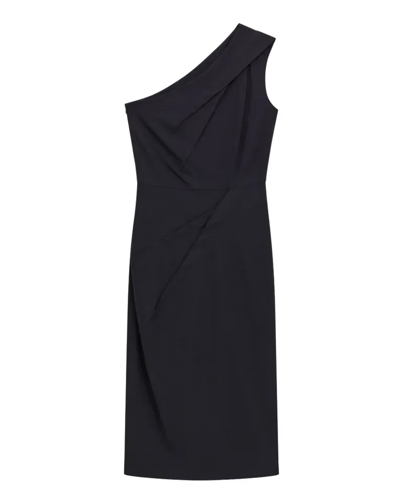 Liviana Conti Rose one-shoulder draped midi dress - Schwarz Schwarz