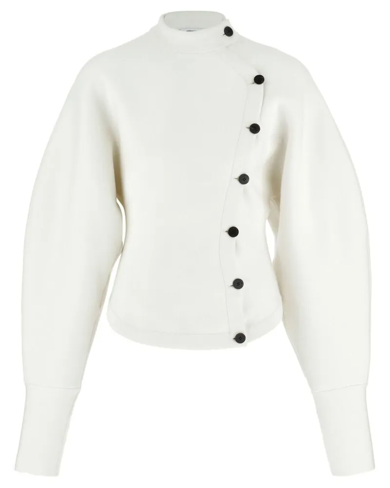Ferragamo Asymmetrische Jacke - Weiß Weiß