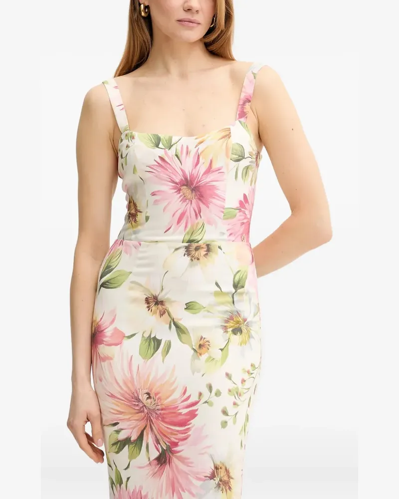 Guess Kleid mit Blumen-Print - Nude Nude