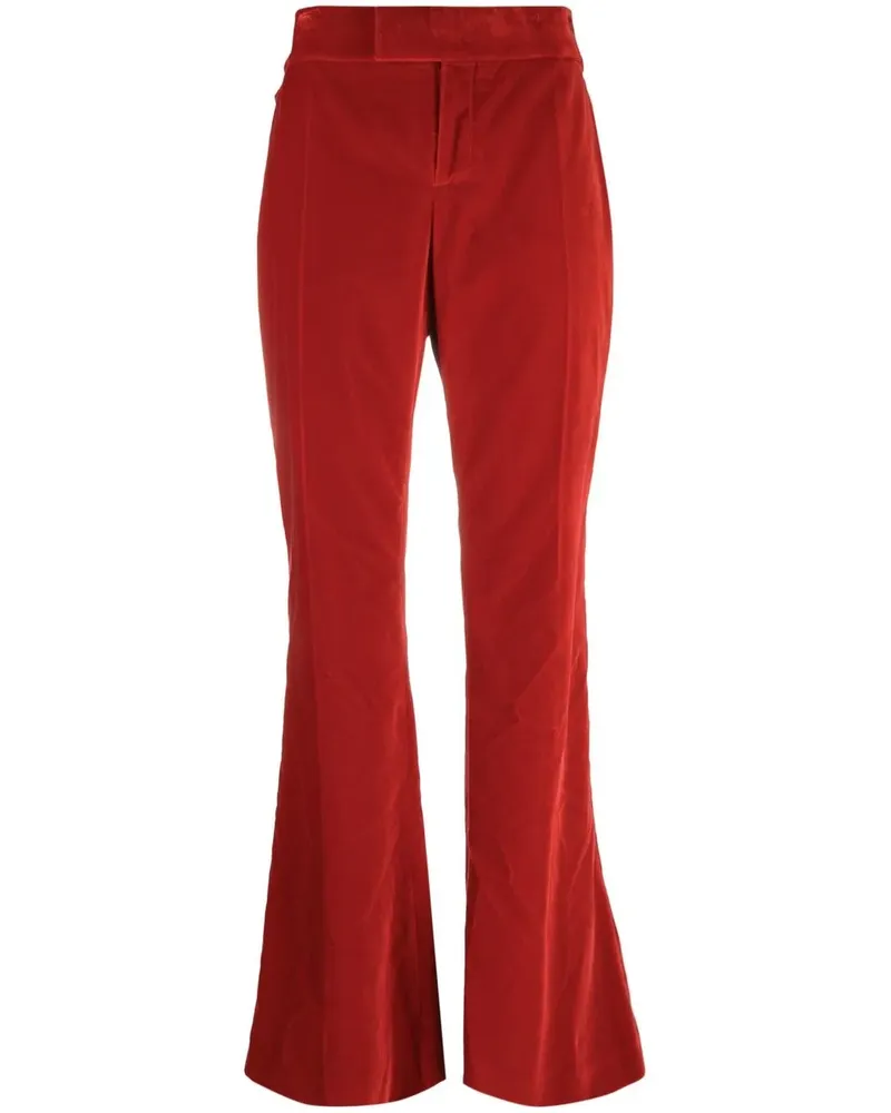 Tom Ford Bootcut-Hose aus Samt - Rot Rot