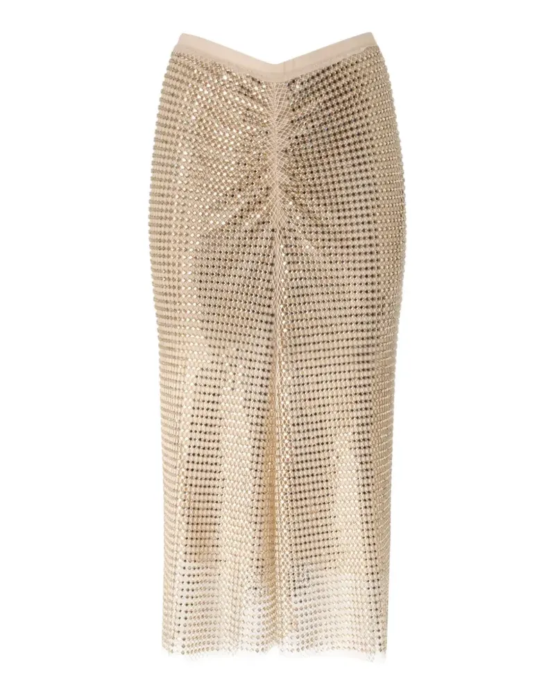 Pinko Midirock mit Kristallen - Gold Gold