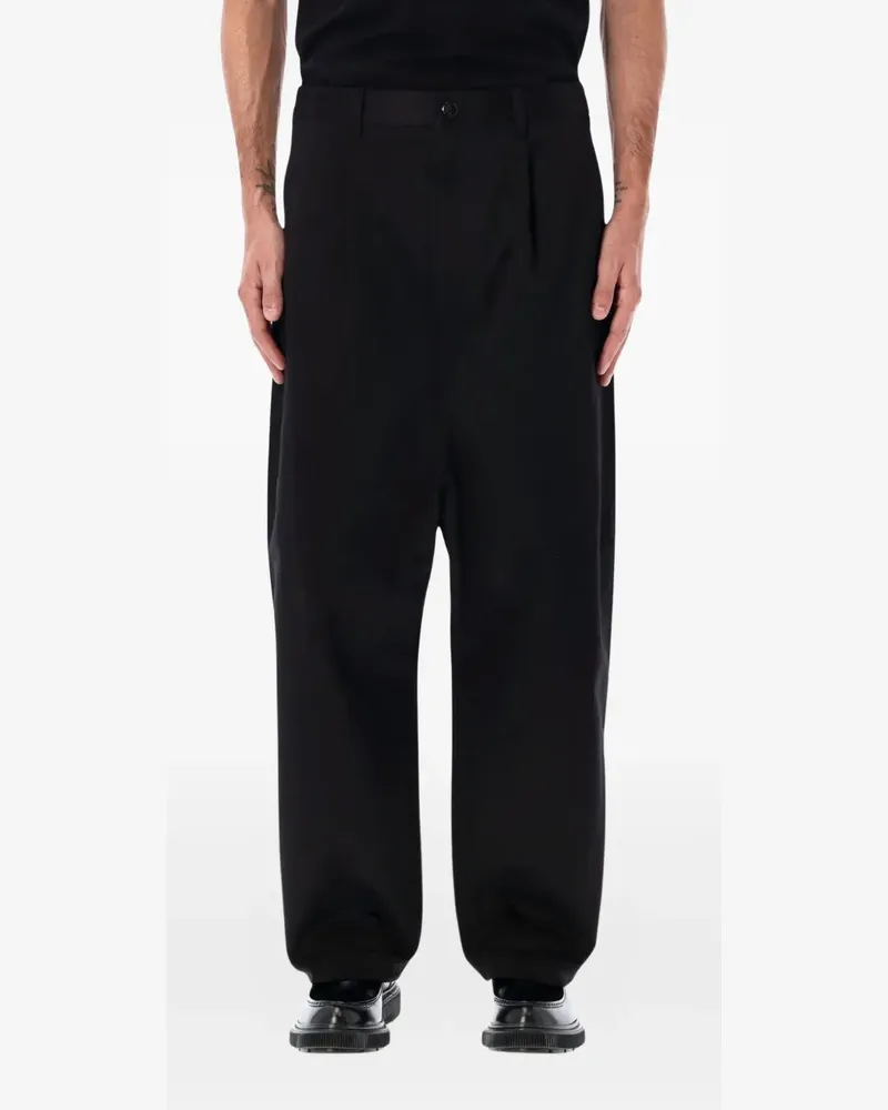 Junya Watanabe Plissierte Hose - Schwarz Schwarz