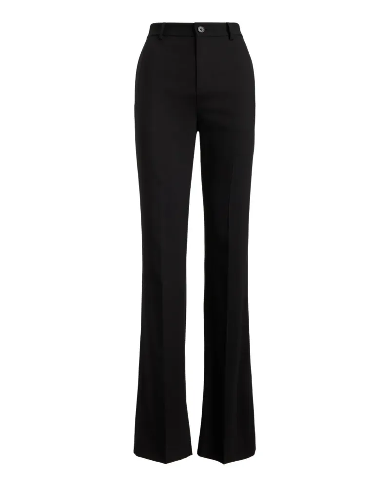 Ralph Lauren Gerade Hose aus Stretchkrepp - Schwarz Schwarz