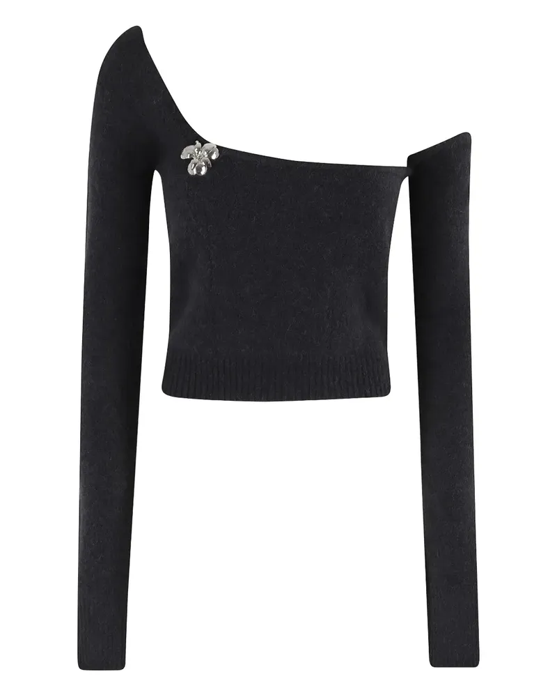 Blumarine Verziertes Oberteil - Schwarz Schwarz