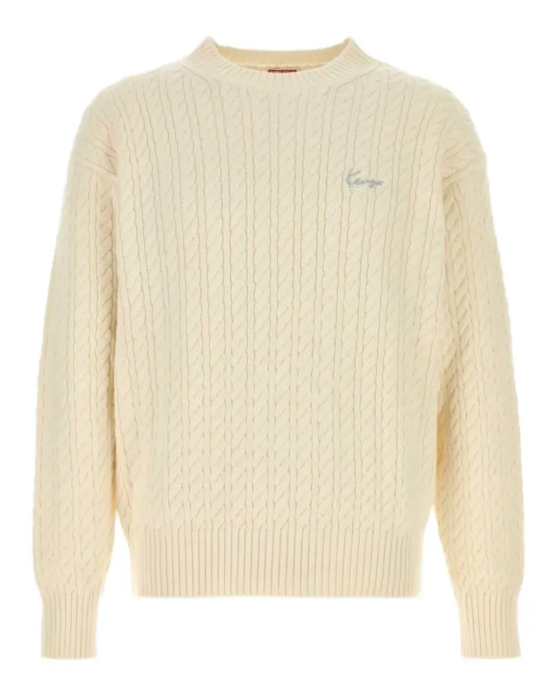 Kenzo Signature cable-knit sweater - Weiß Weiß