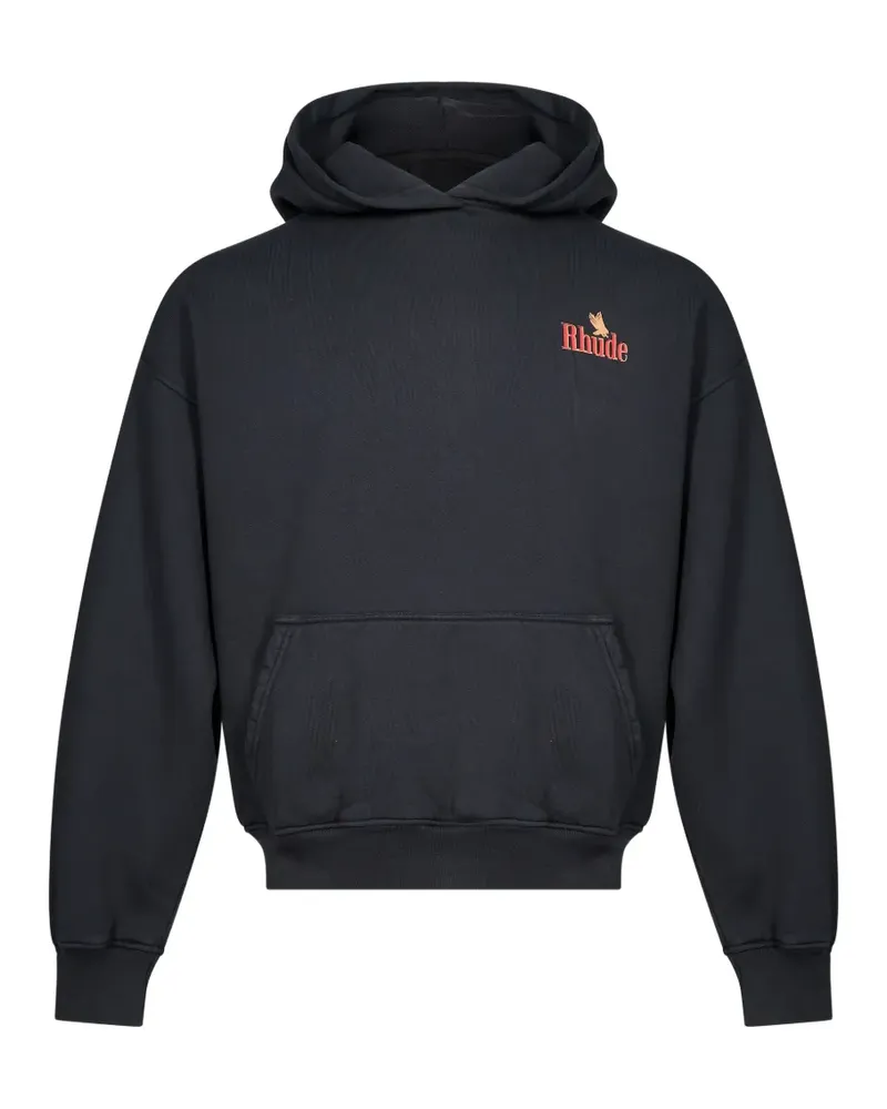 RHUDE American Spirit Hoodie mit Adler-Print - Schwarz Schwarz