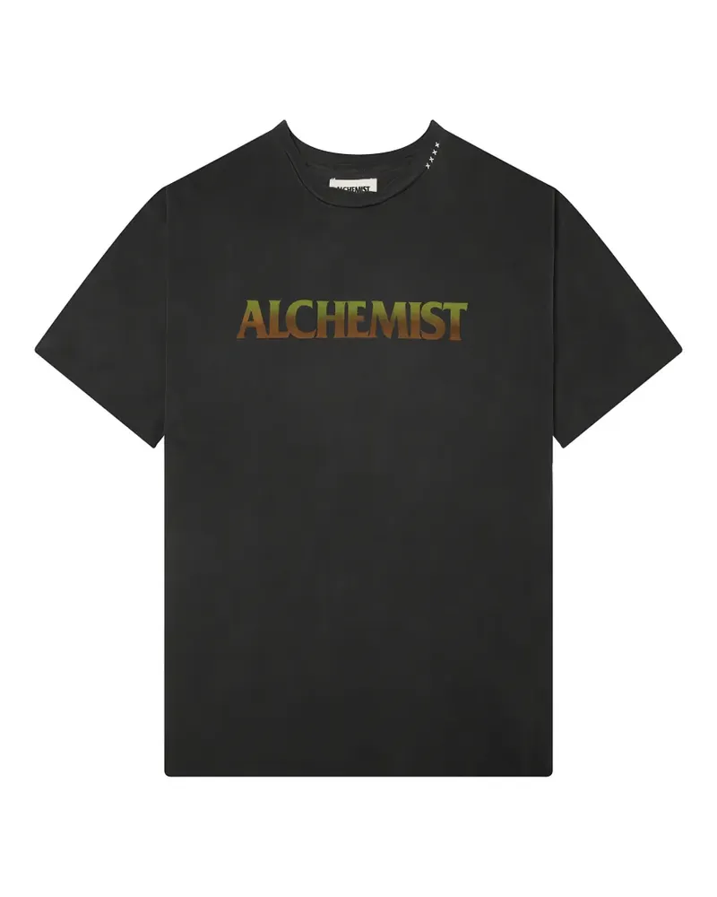 alchemist logo-print T-shirt - Schwarz Schwarz