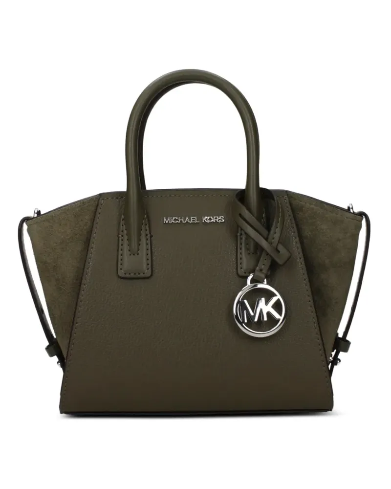Michael Kors extra-small Avril suede-panelled tote bag - Grün Grün
