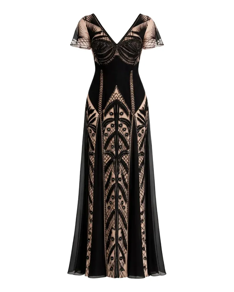 Temperley London GISELLE Abendkleid mit Stickerei - Schwarz Schwarz