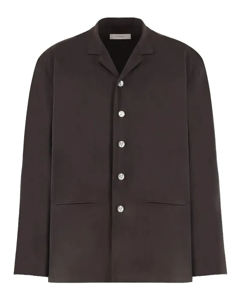 Umit Benan Julian Hemdjacke mit Kellerfalte - Braun Braun
