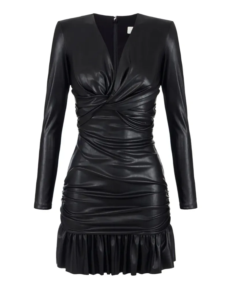 Elisabetta Franchi Minikleid mit Rüschen - Schwarz Schwarz