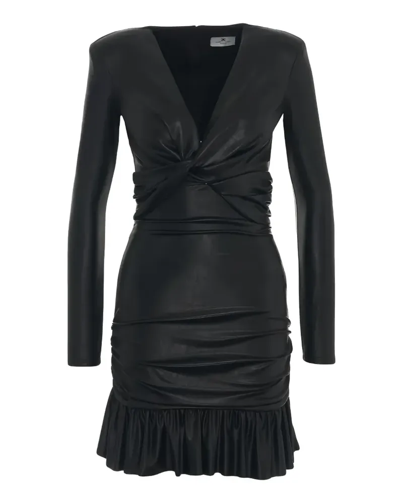 Elisabetta Franchi Minikleid mit Rüschen - Schwarz Schwarz