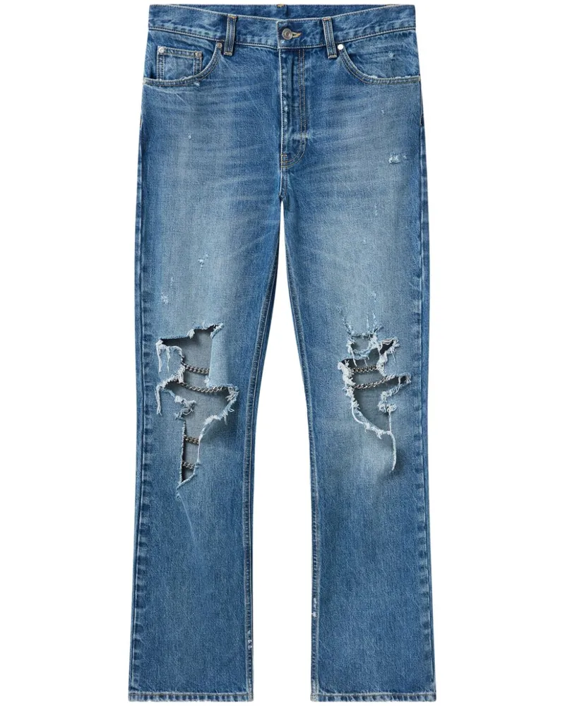 Stella McCartney Bootcut-Jeans mit Kettendetail - Blau Blau