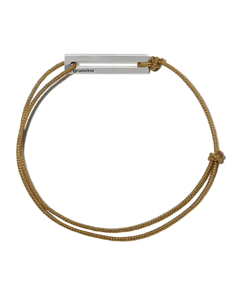 Le Gramme Armband mit Kordeldetail - Silber Silber