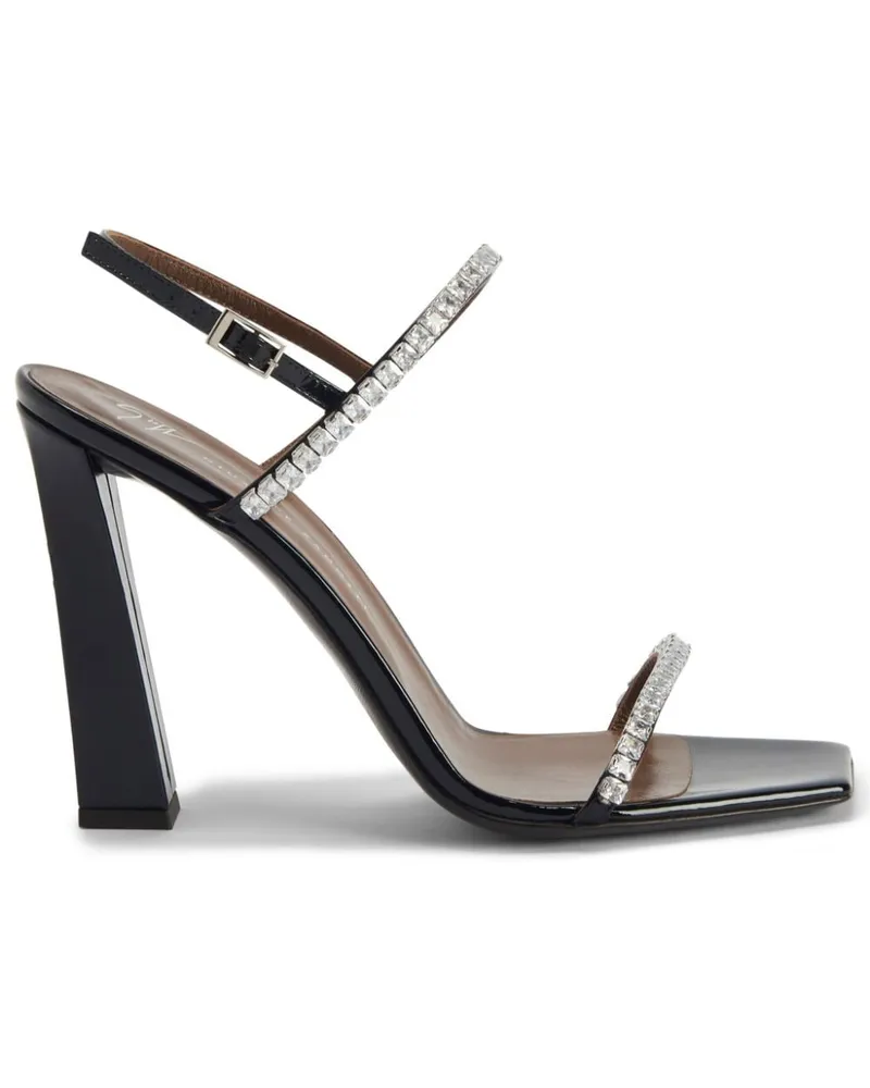 Giuseppe Zanotti Verzierte Valentiine Sandalen 105mm - Schwarz Schwarz