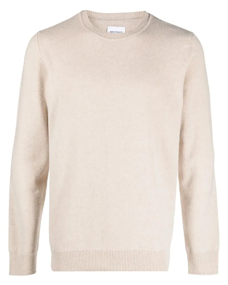 Norse Projects Merinopullover mit Rundhalsausschnitt - Nude Nude