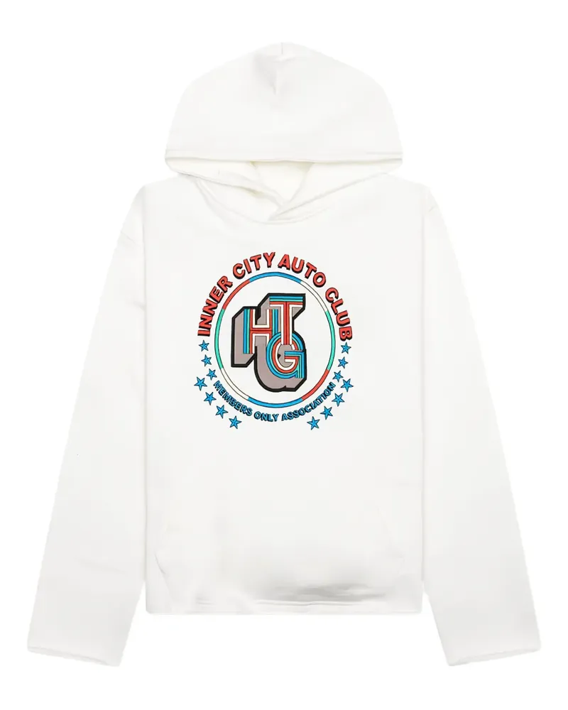 Honor The Gift Auto Association Hoodie mit Logo-Stickerei - Weiß Weiß