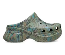 Classic Bae graffiti clogs - Grün