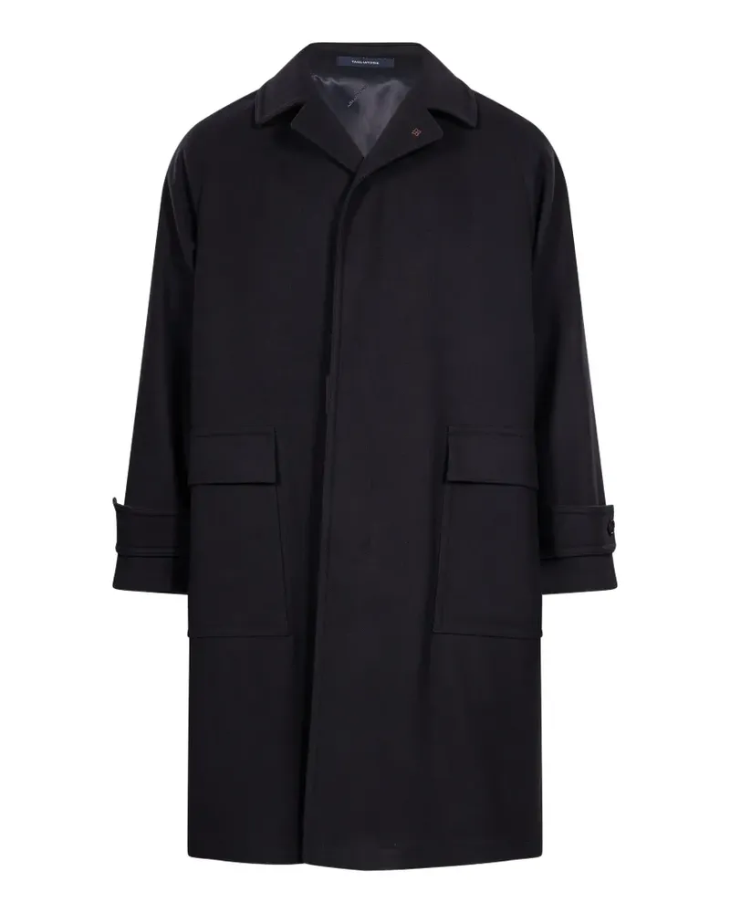 Tagliatore raglan-sleeve concealed-fastening coat - Blau Blau