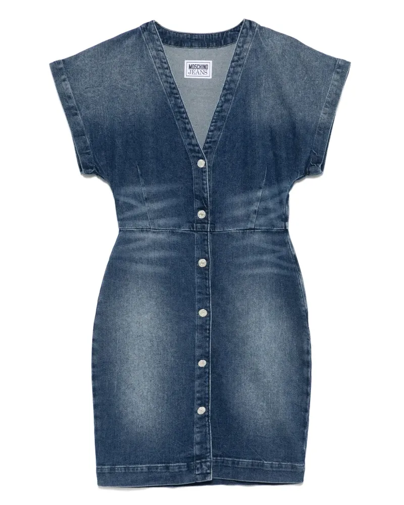 Moschino Klassisches Jeans-Minikleid - Blau Blau