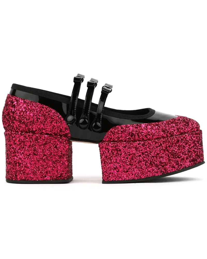 Noir Kei Ninomiya Verzierte Loafer - Schwarz Schwarz