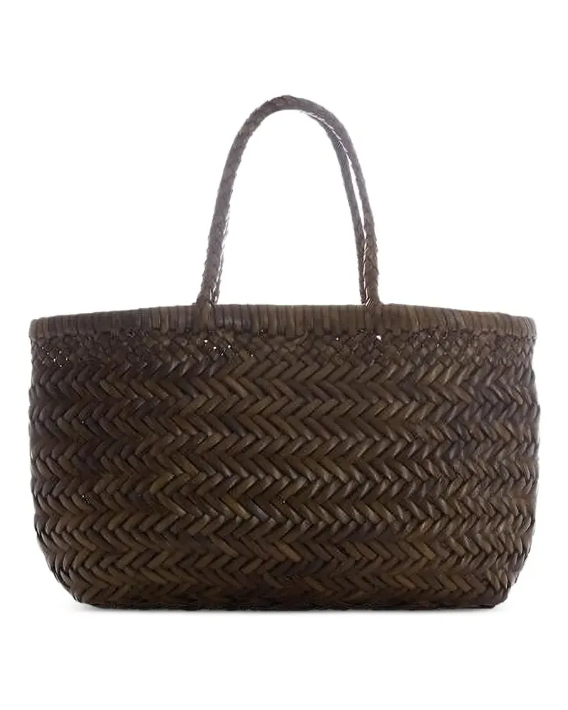 Dragon Diffusion woven pendant tote bag - Grün Grün